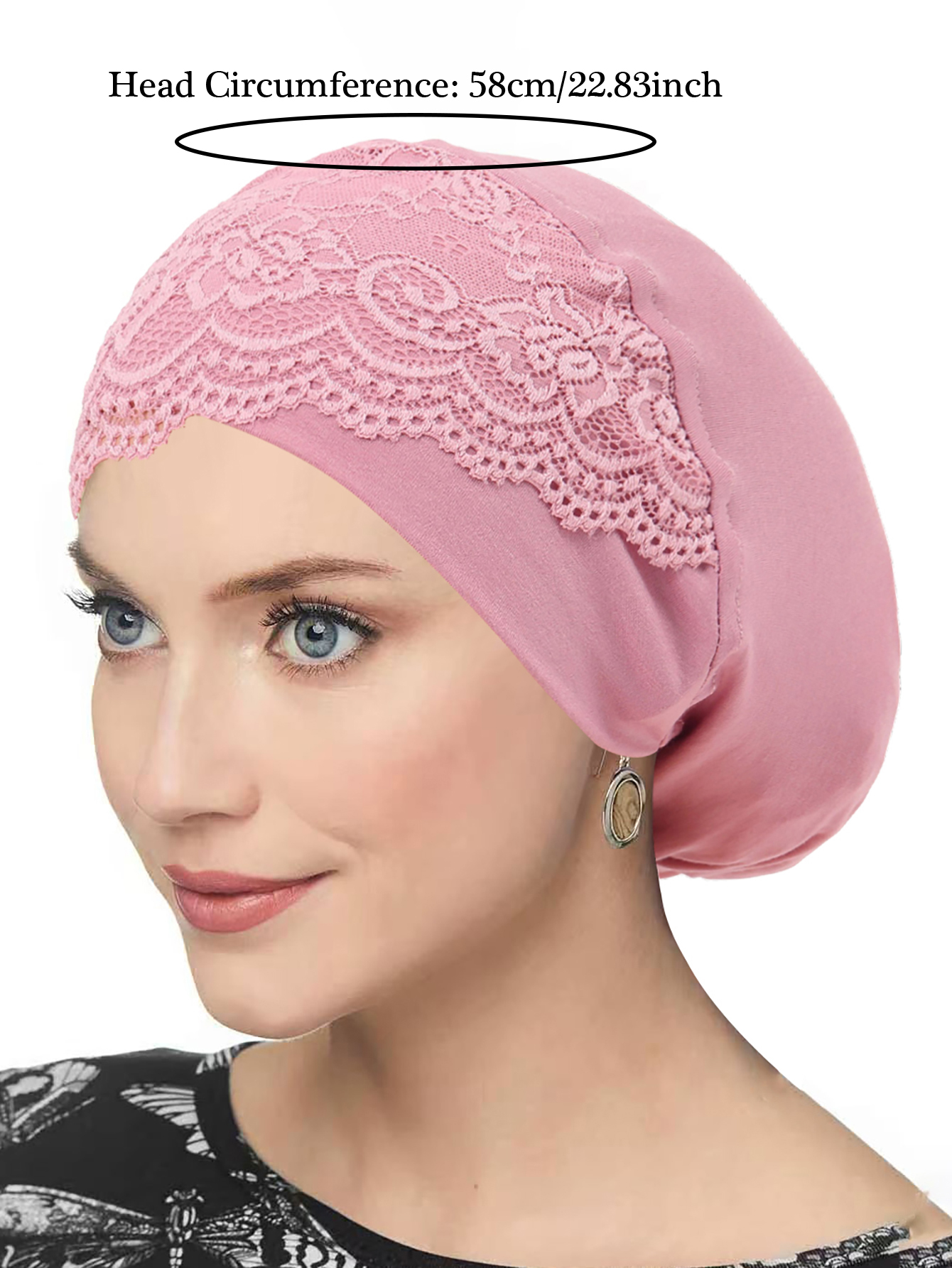 Tête croix intérieure Hijab sous-capuchon avec dentelle Turban musulman Islam sous-écharpe Hijab Bonnet doux extensible HIjabs Tube casquette Turbante