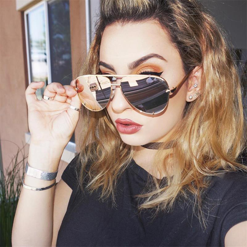 Lunettes de soleil pilote Aviation pour femmes et hommes, nuances rétro classiques dégradées, marque de luxe de styliste, 2024