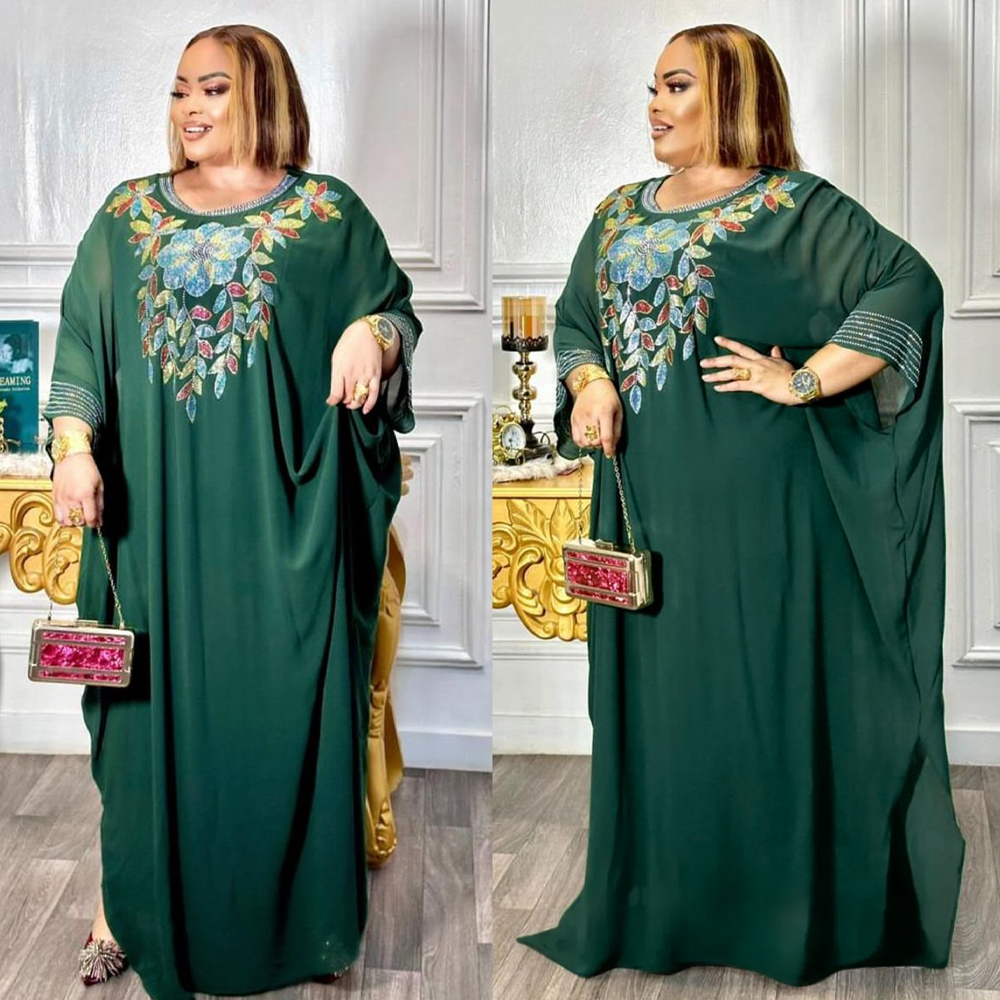 Abayas de Luxe en Mousseline de Soie pour Femme, Boubou, Mode Musulmane, Caftan Marocain, Robes de Soirée de Mariage, Vêtements Africains, Dubaï, 2025