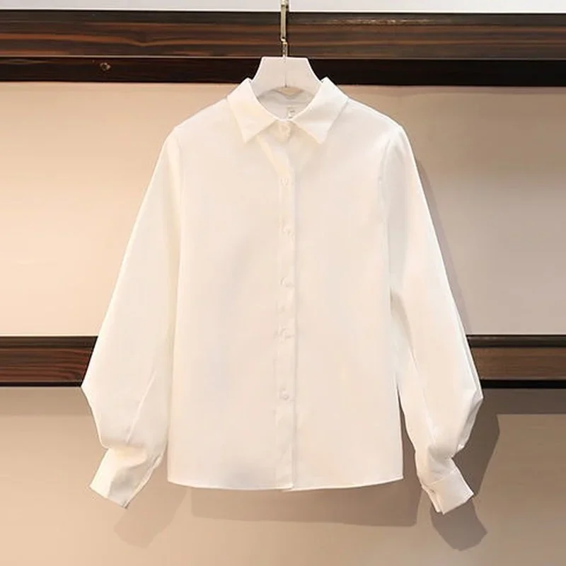 Nouvel ensemble femme grande taille 2026, costume printemps et automne, chemise + robe, ensemble deux pièces pour femme