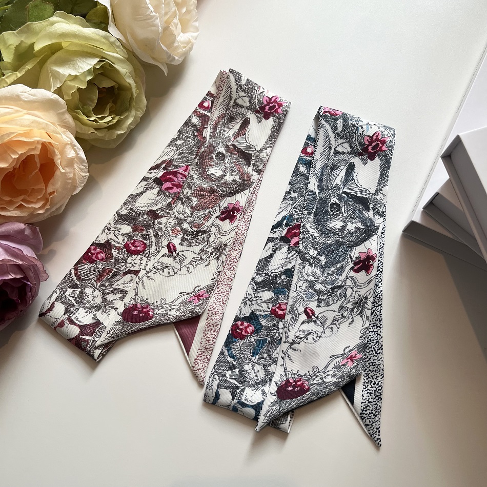 Écharpe en soie satinée avec nœud, mignonne, chic, bohème, unique pour femme, foulard vintage bohème en soie, pour le cou, la tête, le quotidien, les voyages, cadeau