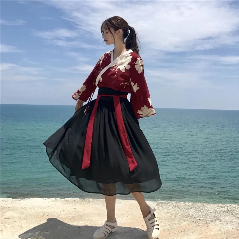 Robe kimono pour femmes et filles, style japonais rétro, vintage Haori Kawaii, robe pour fête, vêtements asiatiques, jupes, offre spéciale éducative