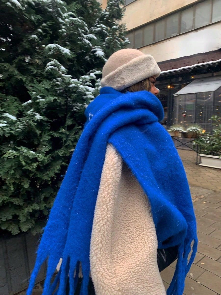 Écharpe d'hiver femmes de luxe automne hiver écharpe en cachemire épaissi chaud châle classique glands moelleux écharpe couleur unie doux châle