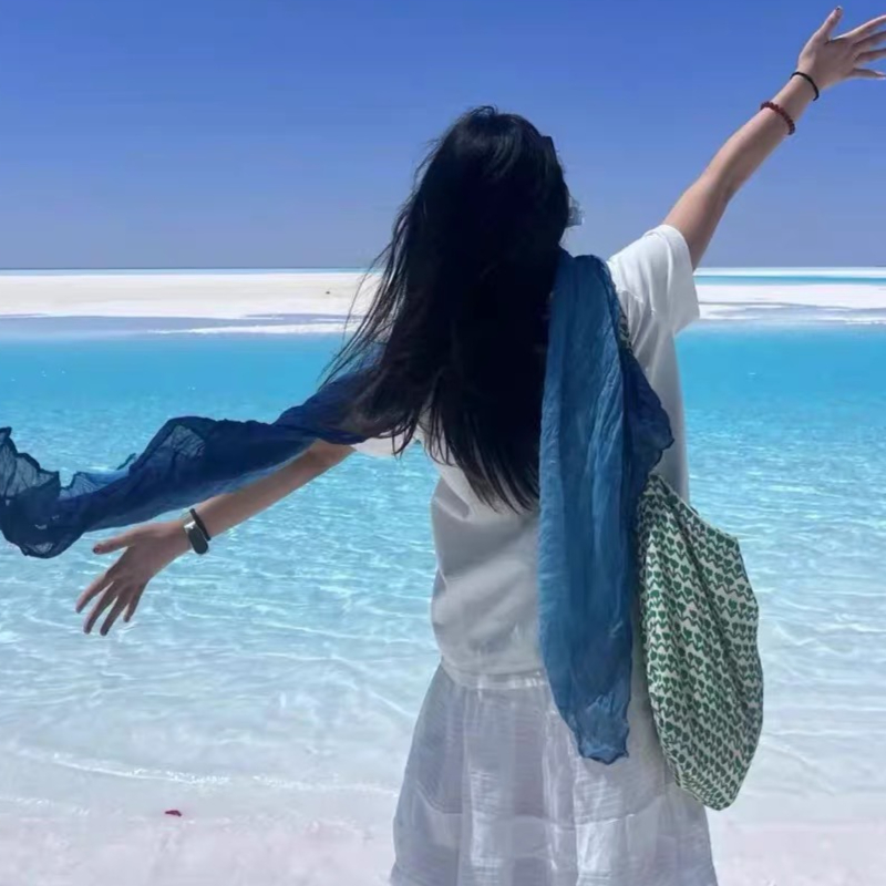 Écharpe plissée légère et fine en coton et lin, unie, froissée, polyvalente, pour femme, accessoire de mode