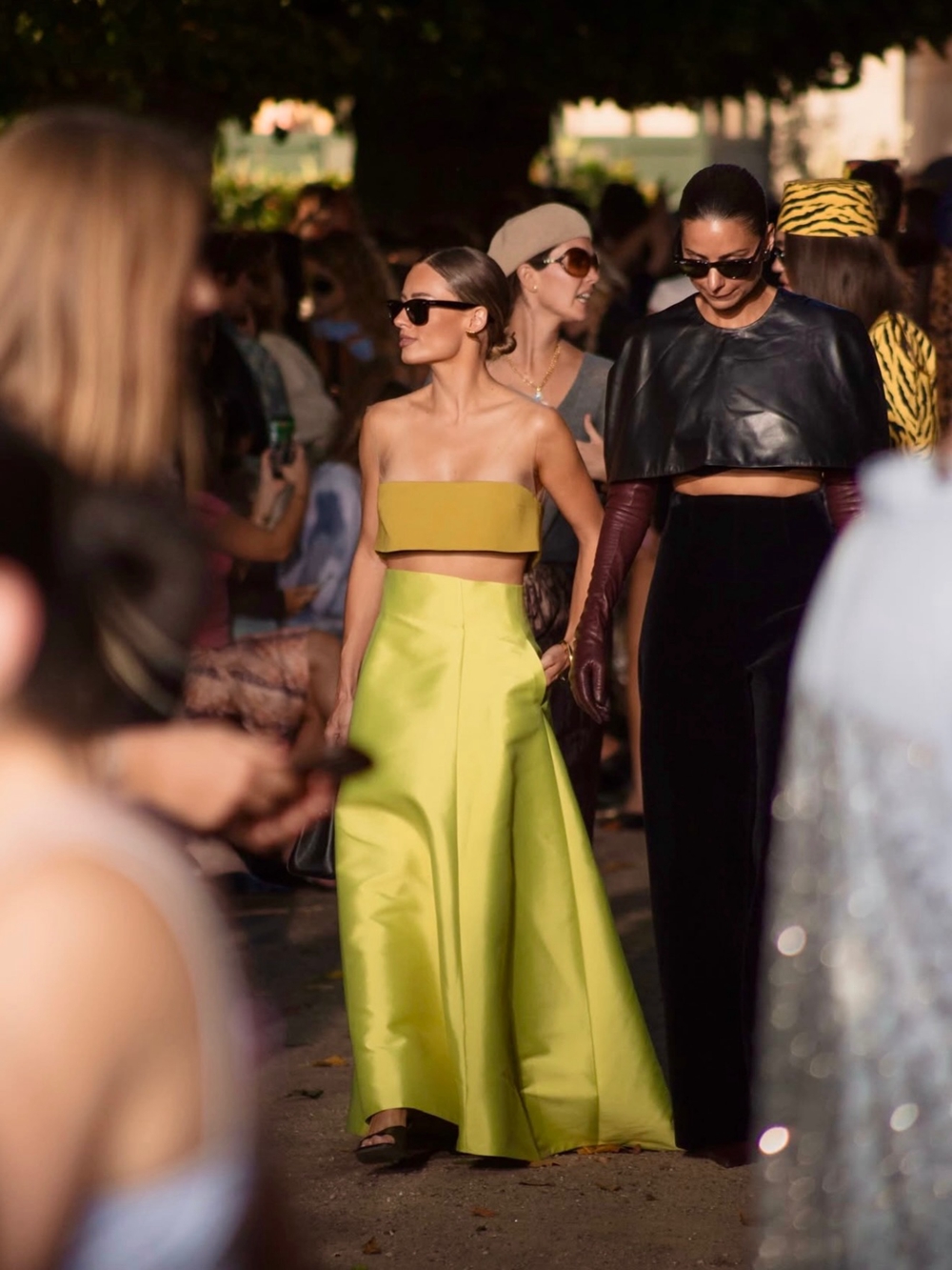 Jupe longue plissée en satin taille haute pour femme, coupe trapèze, en taffetas, élégante, moderne, pour bal de promo, été, fête d'anniversaire
