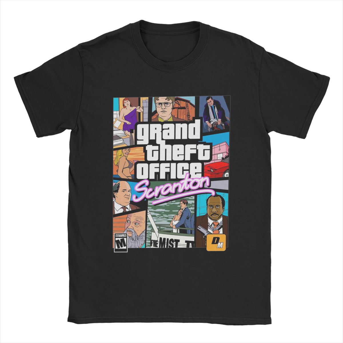 Grand vol bureau Scranton hommes t-shirt le bureau mode t-shirt à manches courtes col rond T-Shirts coton nouveauté hauts