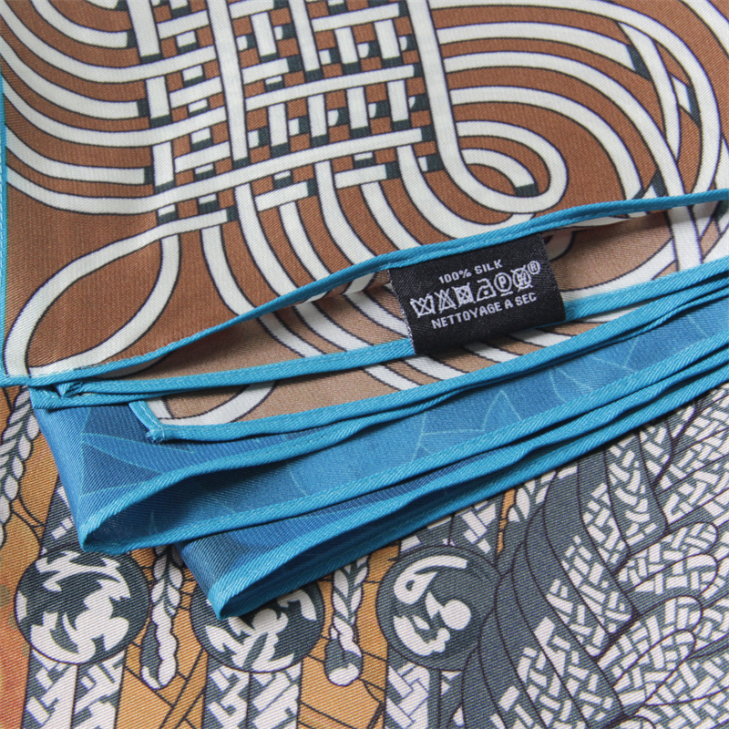 Injplanchers f-Foulards Carrés Imprimés Rétro pour Femme, Châles de Plage, Bandana, Hijabs