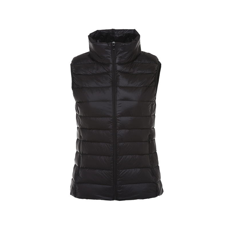 Femmes sans manches gilet vestes hiver mode mâle coton rembourré gilet manteaux femmes col montant chaud gilets vêtements