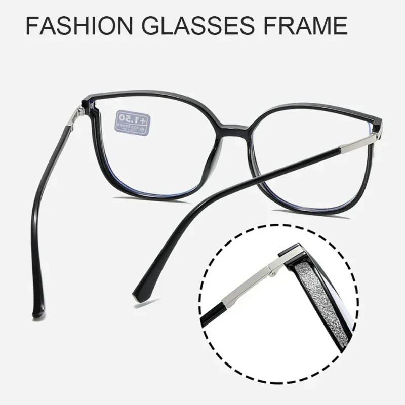 Lunettes de myopie photochromiques pour femmes, lunettes à vue courte, grand cadre, document coloré, lunettes proxy, mode diamant, haut de gamme