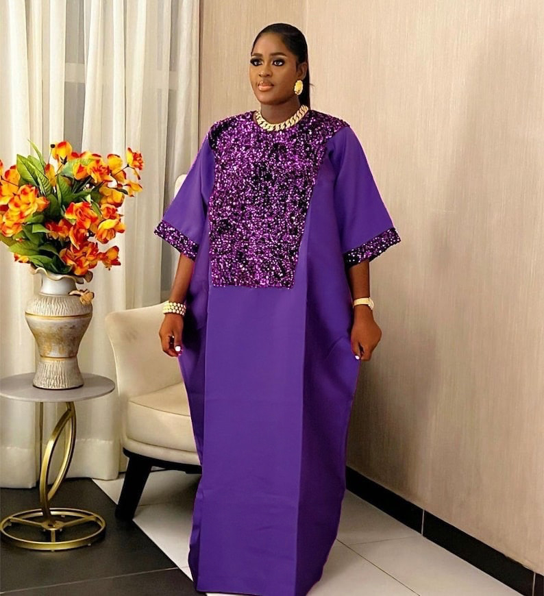 Bubu caftan robe pour église robes africaines femmes brillant paillettes traditionnel afrique vêtements longue ample Patchwork O cou robes