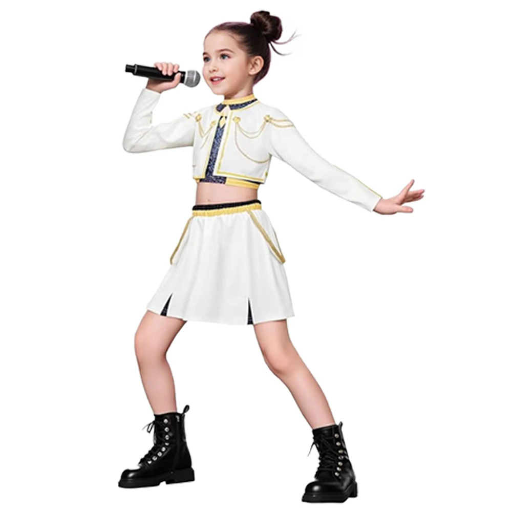 Ensemble de costumes de Cosplay du Film animé Zoey pour filles, vêtements de jeu de rôle de groupe idole k-pop, vêtements de spectacle sur scène de carnaval d'halloween