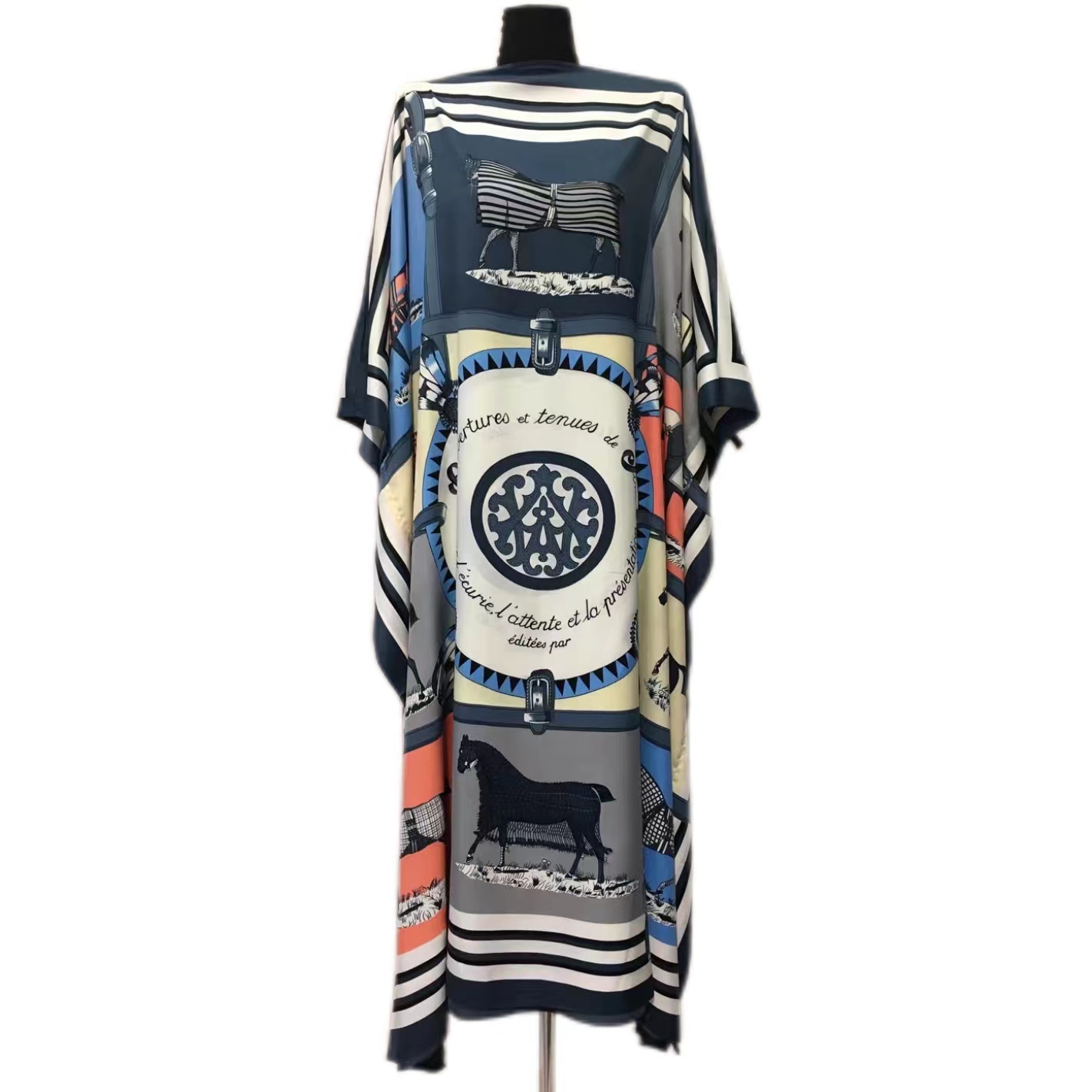 Kuwait exclusif 130 cm * 130 cm femmes Sexy Boho été décontracté en mousseline de soie florale soirée plage longue robe Maxi