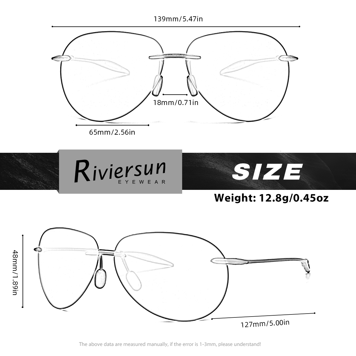 Lunettes de soleil classiques sans monture pour hommes et femmes, lunettes de golf ultralégères, polarisées, UV400, miroir