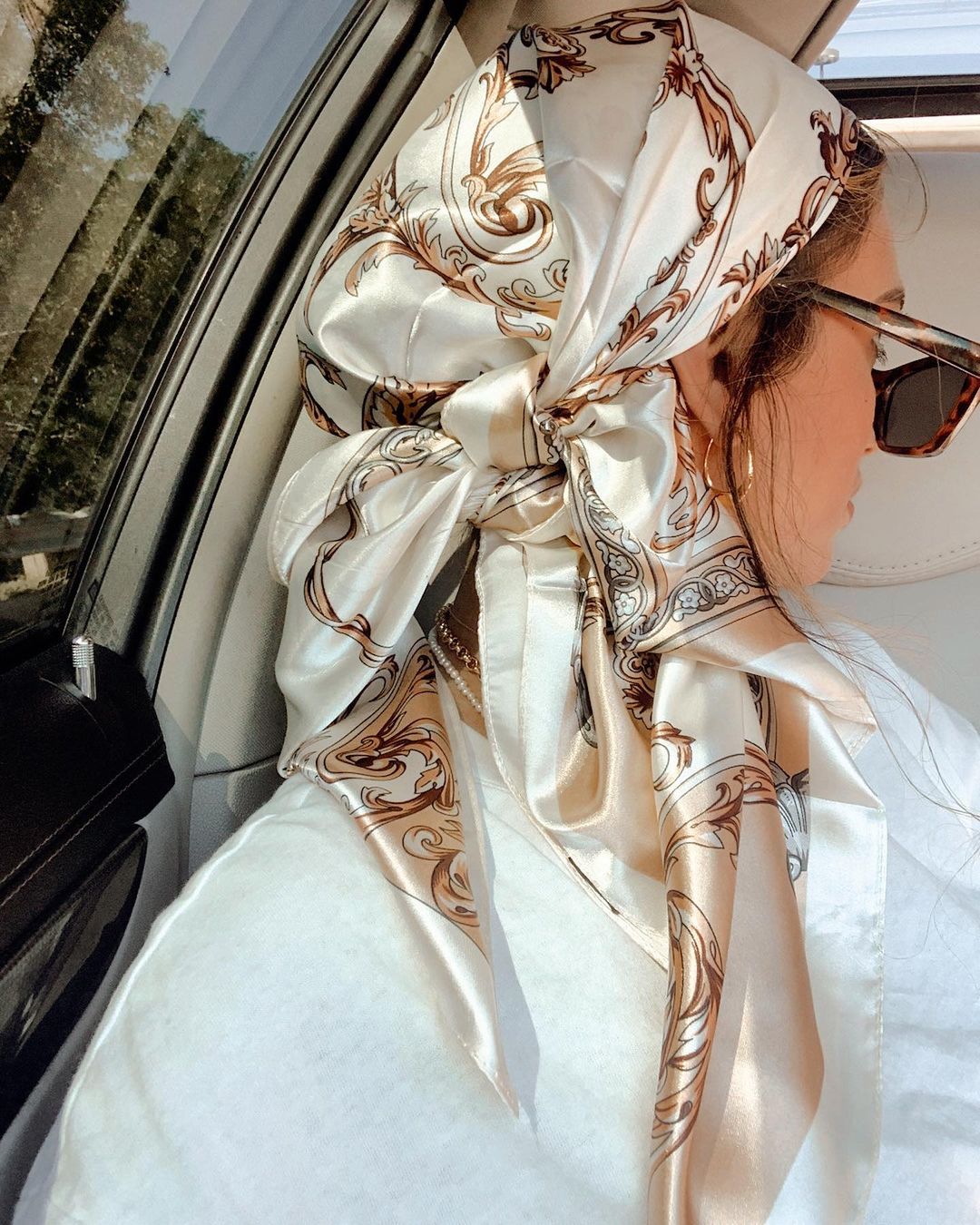 Grands foulards Hijab pour femmes, écharpe en Satin de soie imprimé à la mode, 90cm x 90cm, marque de luxe, châles carrés, foulards pour dames