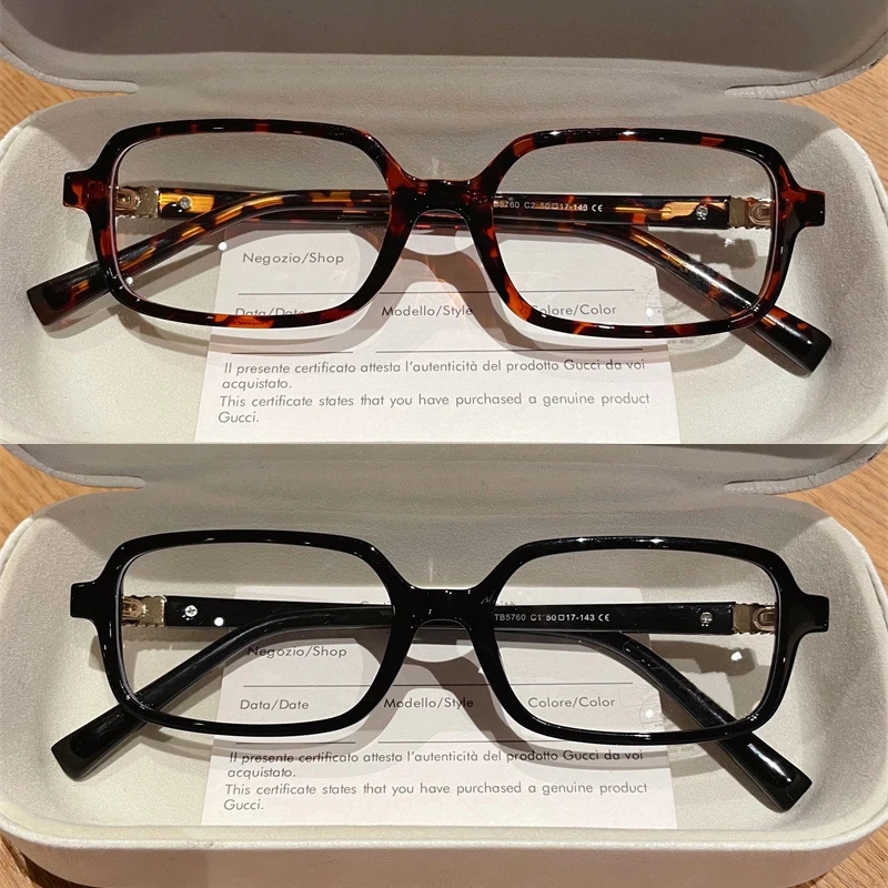 Lunettes de myopie carrées pour femmes, monture rétro ultra légère, confortables et polyvalentes, lunettes Anti-lumière bleue pour hommes