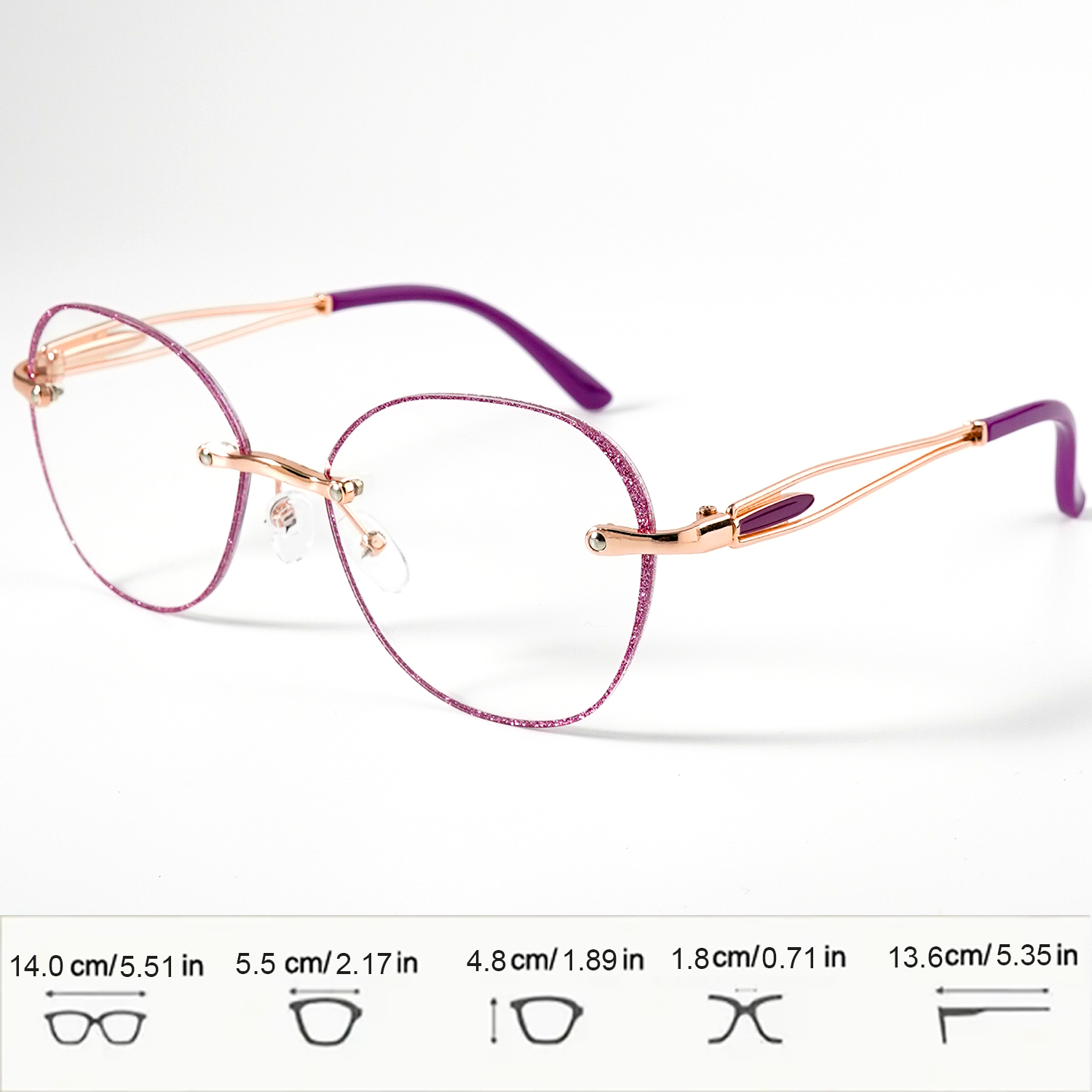 Lunettes de lecture pour femmes, lunettes de lecture tendance, lunettes élégantes à monture scintillante, lunettes de mode confortables pour femmes