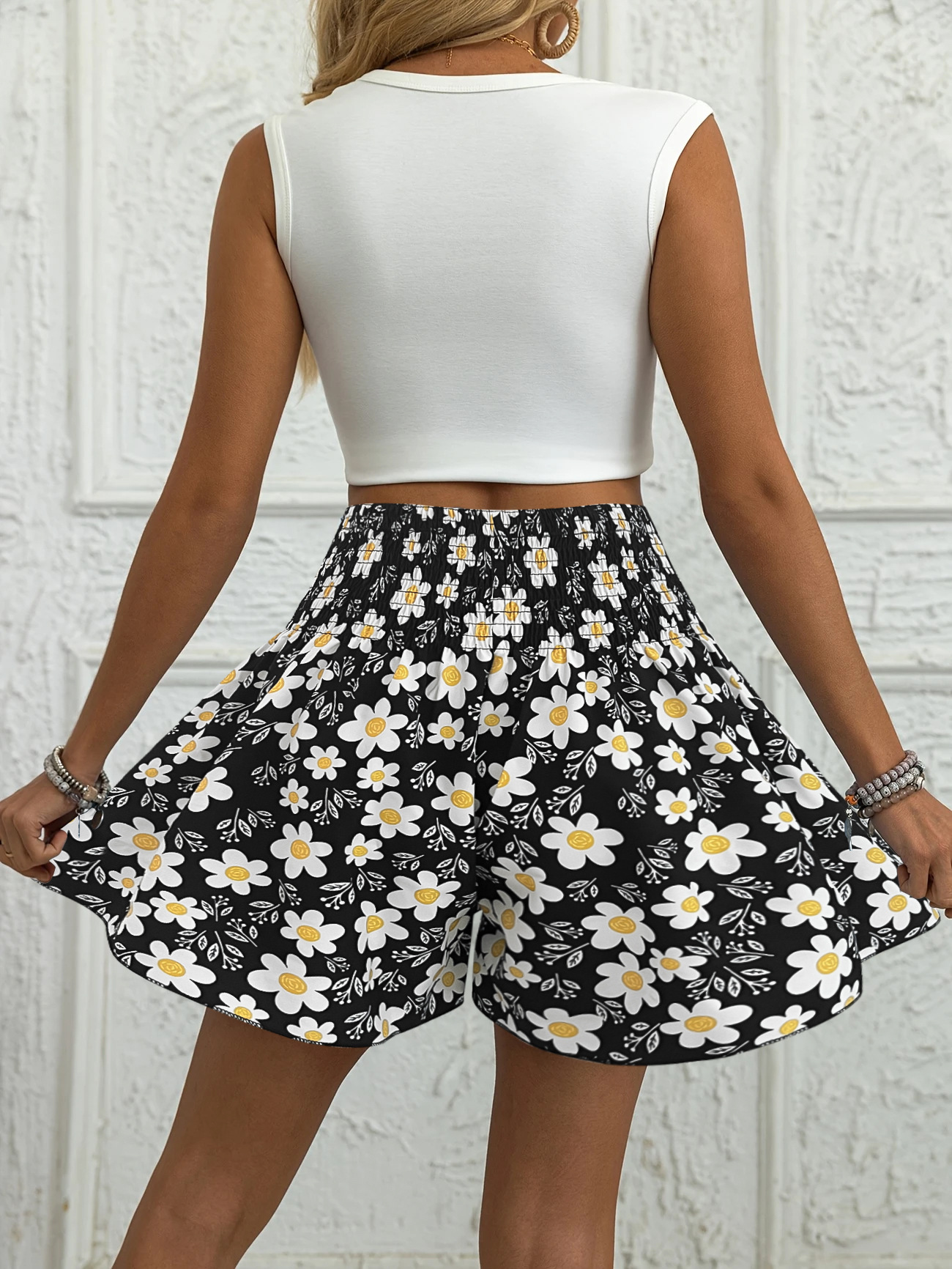 Jupes et pantalons imprimés floraux pour femmes, à la mode d'été et confortables, vêtements d'extérieur, shorts de plage
