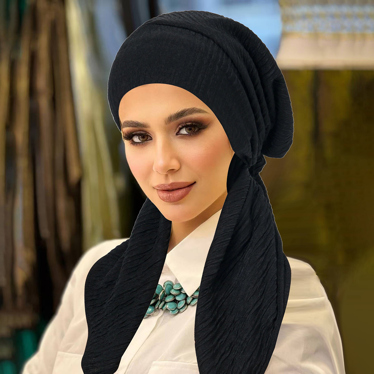 Nouvelles femmes Hijabs doux extensible Bonnet musulman Turban chapeaux foulard enveloppement chimio dame Bandana casquettes sous-écharpe islamique perte de cheveux casquette