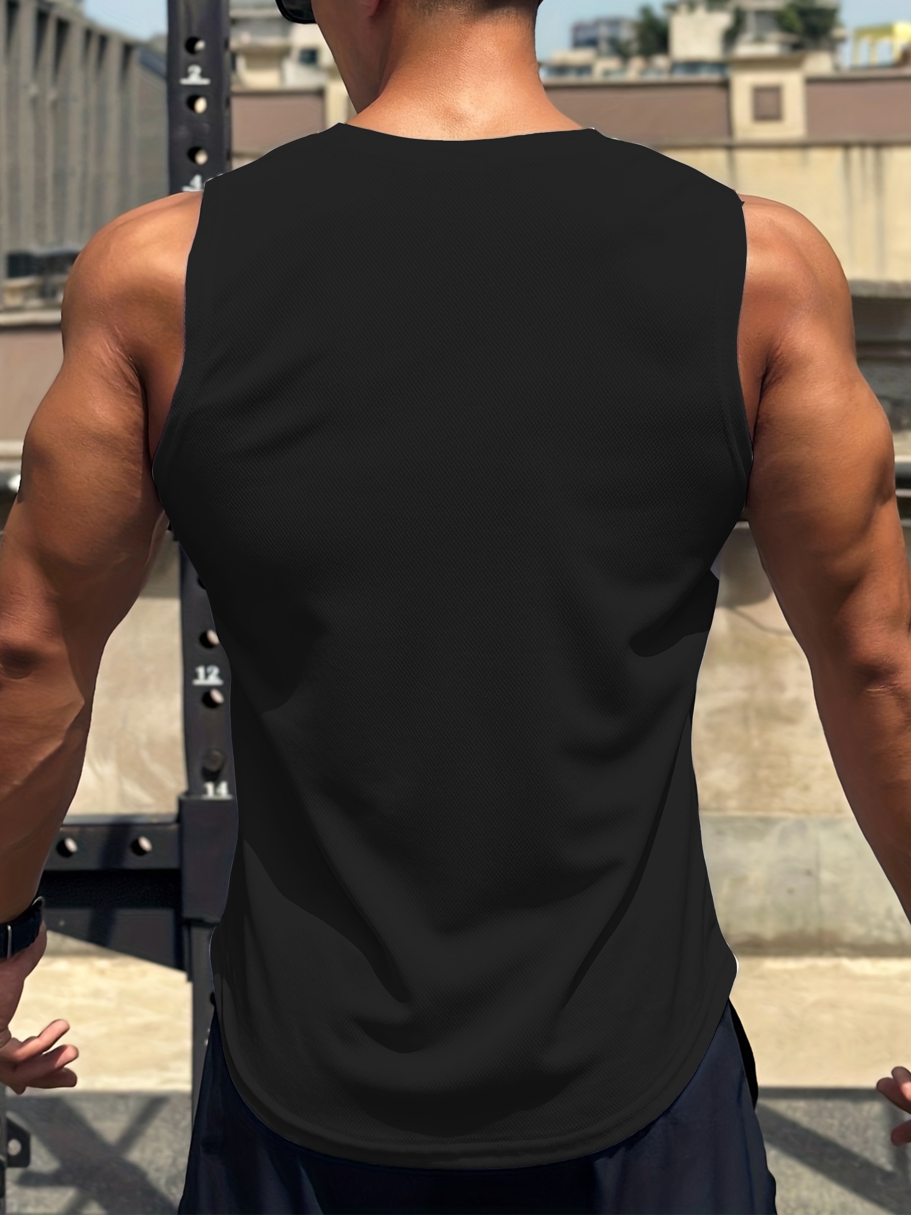 Débardeur sans manches pour hommes, grande taille 6XL, col rond, absorbant l'humidité, séchant rapidement, adapté aux sports d'été et à la salle de sport