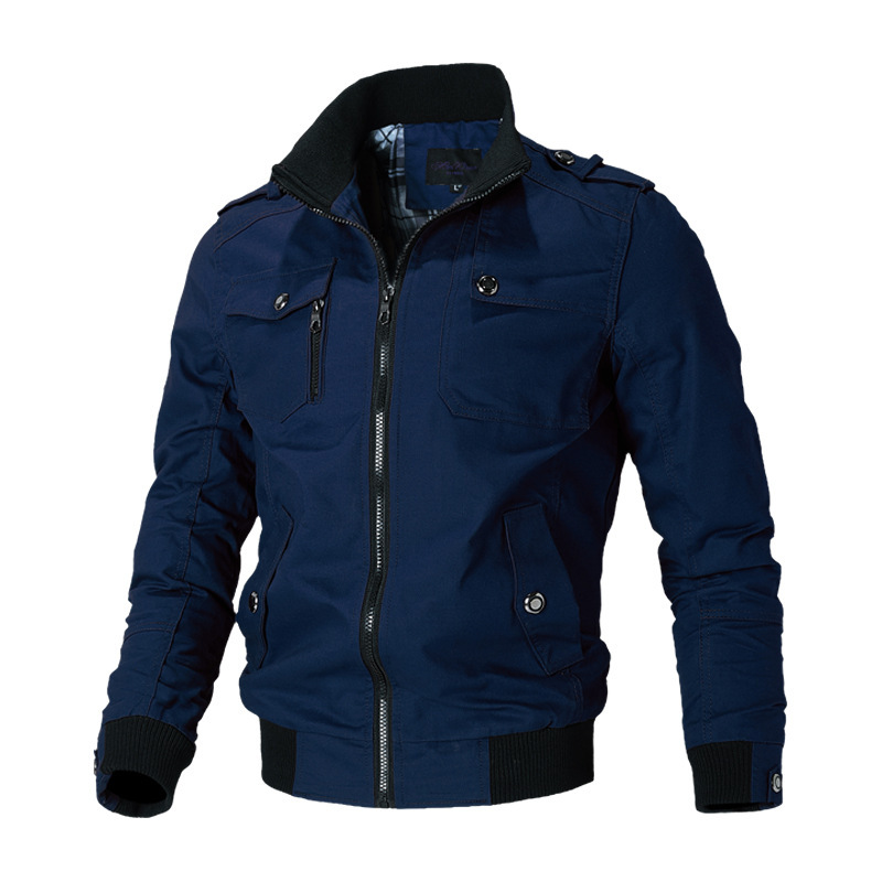 Bomber veste hommes mode décontracté coupe-vent veste manteau hommes printemps automne nouveaux vêtements d'extérieur chauds solide Stand mince veste hommes