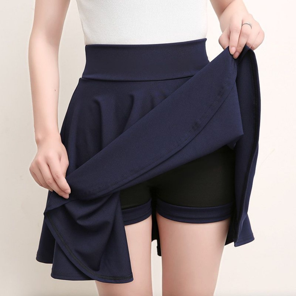 Dames mode été nouveau Stylev Version coréenne jupe sport course danse carrée étudiant élégant tendance taille haute a-ligne jupe