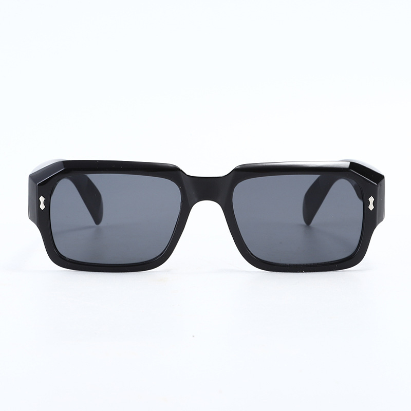 Lunettes de soleil carrées vintage pour hommes et femmes, lunettes de soleil de créateur de marque, lunettes de carillon à la mode, nuances noires, lunettes dégradées, UV400