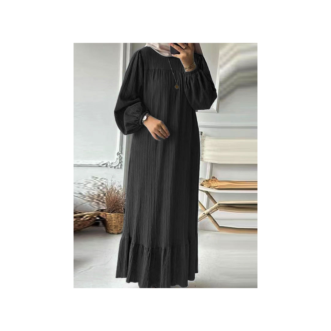 Robe Maxi à Manches sulfpour Femme, Caftan Éducatif, Abaya à la Mode, Eid Mulism, Turquie