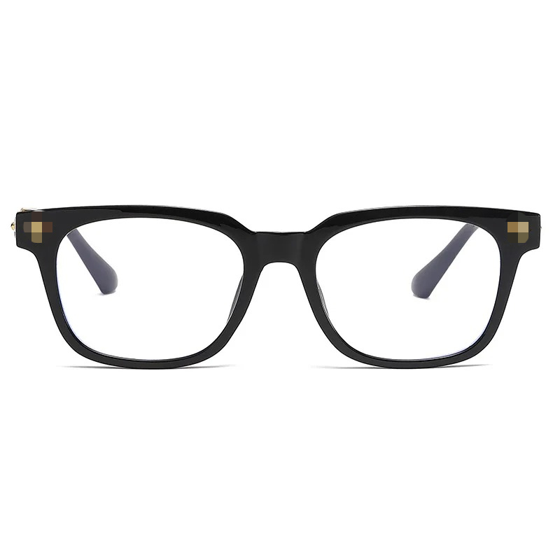 Lunettes anti-lumière bleue classiques carrées pour hommes et femmes, monture noire et transparente, unisexe, pour ordinateur, lunettes pour femmes