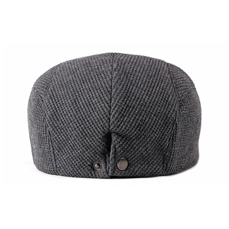 Béret rétro chapeaux pour homme automne hiver tricot laine hommes plat Ivy casquettes chaud couleur unie conduite gavroche chapeau femmes casquette