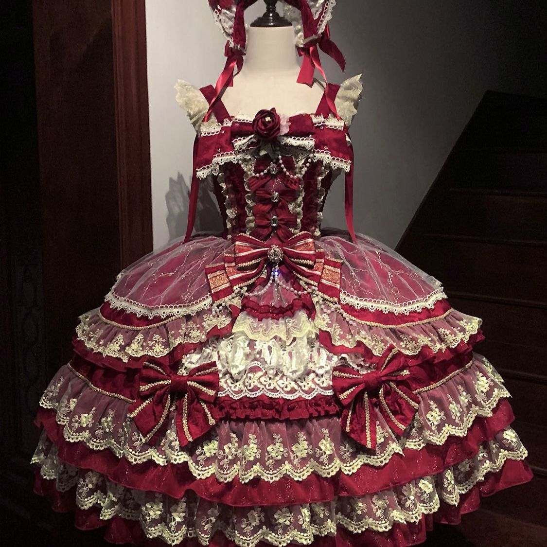 Style occidental doux frais gâteau robe nœud à lacets robe de bal décontracté femmes Mujer japonais Patchwork maille épices filles nouveaux robes