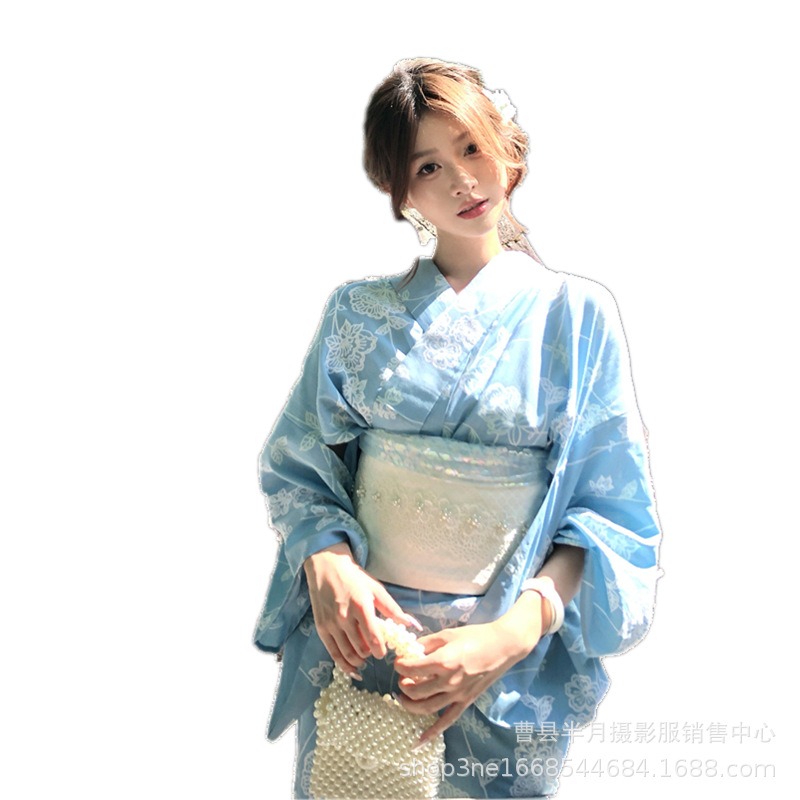Kimono traditionnel amélioré de style japonais, robe Yukata pour fille de dieu, Photo japonaise, vêtements Photo