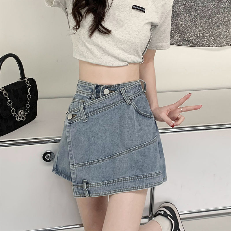 Jeans jupes pour femmes taille haute Chorts pantalon femme Denim jupe Sexy Coquette une ligne vêtements élégants tendance 2025 esthétique V