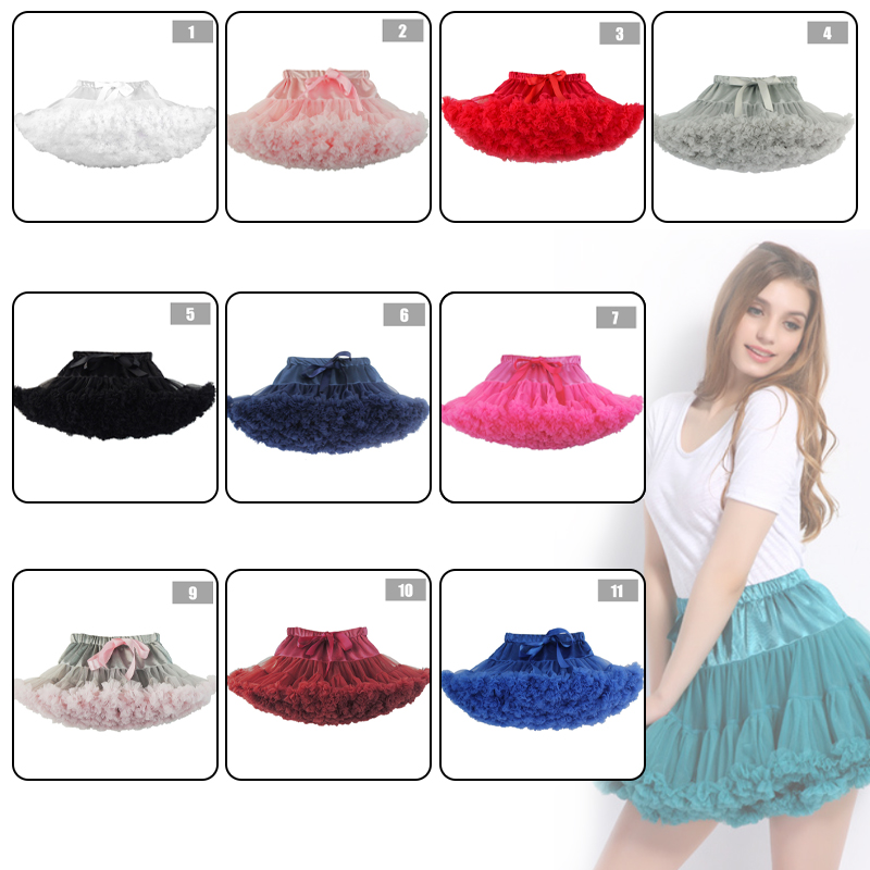 Femmes filles Tutu jupe fête moelleux sous-jupe femmes Ballet adolescente jupon fille princesse Tulle fête danse jupes