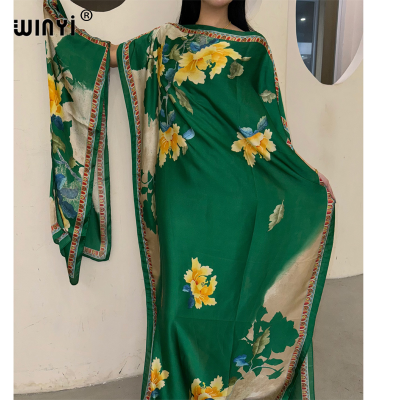 WINYI robe traditionnelle africaine musulmane pour femme abaya dubaï caftan de luxe robe de soirée élégante robe Maxi longueur couvertures de plage