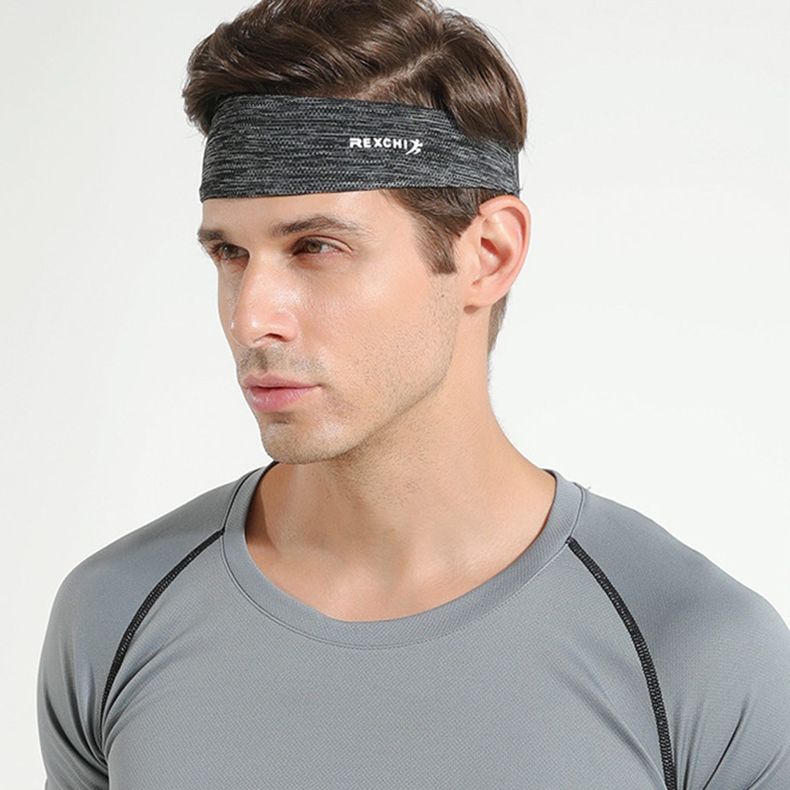 Bandeau de sport d'été respirant, bandeau de fitness anti-transpiration, bandeau de tennis élastique antidérapant, bandeau de course léger anti-transpiration