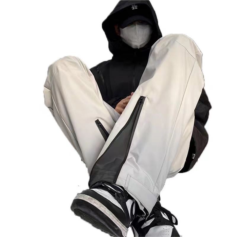 Nouvelle Collection Automne 2026 – Pantalon Homme Coréen Tendance, Style Sportif Intelligente, Chic, Hipster, Street Punk, Créatif, Décontracté, Couleur Unie, Coupe Ample