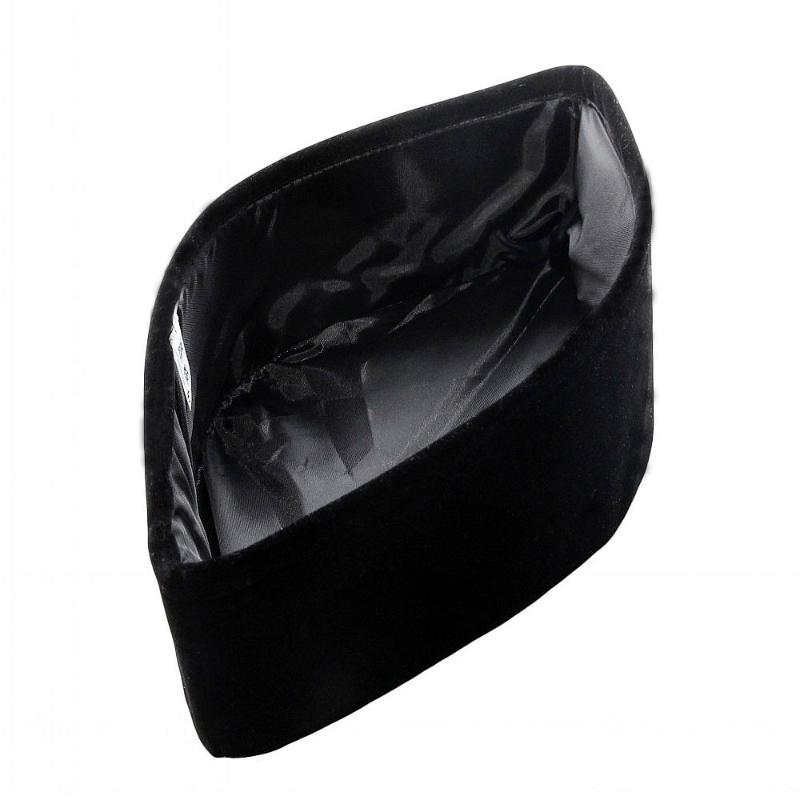 Nouveau chapeau pliable en velours pour hommes, style Asie du Sud-Est, chapeau musulman noir pour hommes, bonnet de prière islamique, Ramadan