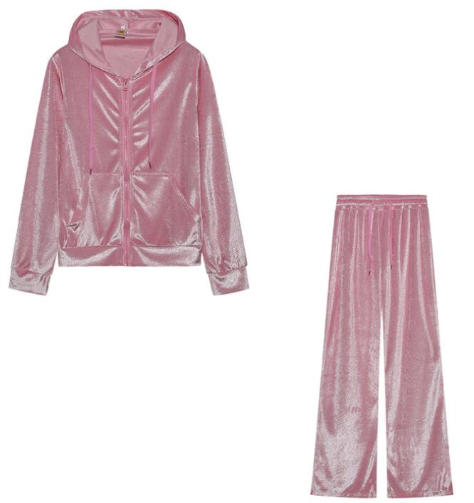 2025 automne hiver femmes sweat ensemble couleur unie décontracté Simple à capuche 2 pièces ensemble mode gymnase Jogging femme pantalon ensembles