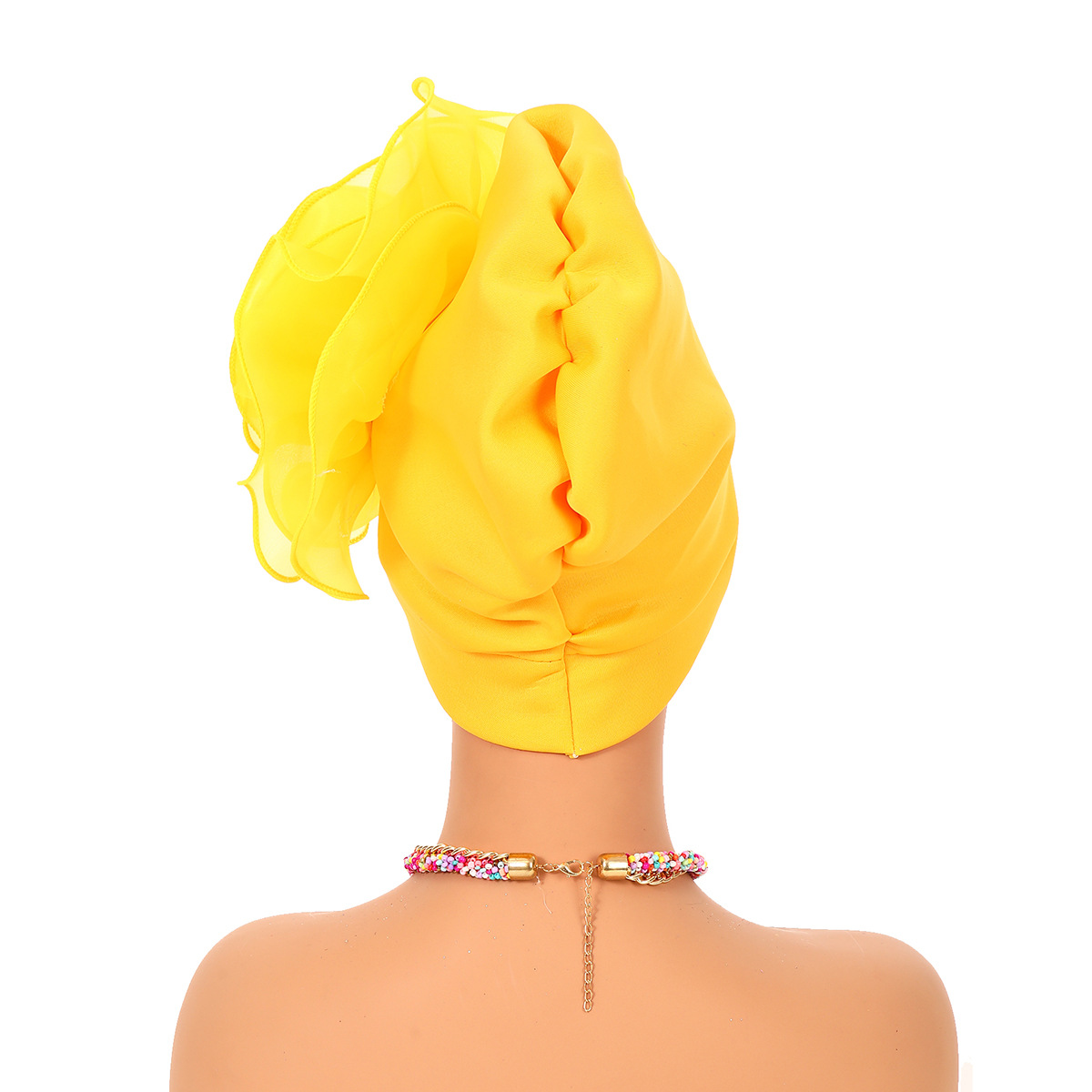 Turban à fleurs pour femmes, bonnet musulman, couvre-chef féminin, fête de mariage, pièce de sauna, accessoires pour cheveux