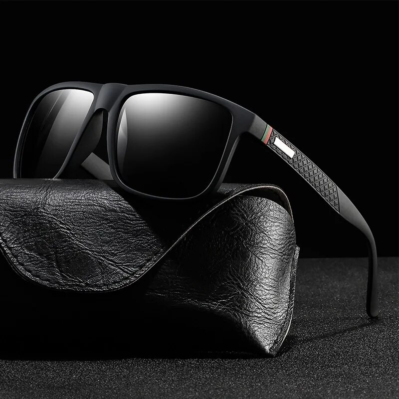 Lunettes de soleil carrées rétro de luxe pour hommes et femmes, lunettes de soleil de mode pour la conduite et la pêche, lunettes de soleil de marque pour homme