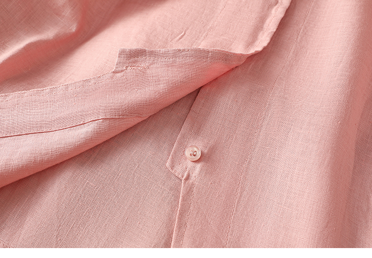 Gilet d'été en coton et lin pour femmes, deux côtés, veste boutonnée sans manches, couverture, rose, bleu, bleu marine, débardeur, Cardigan