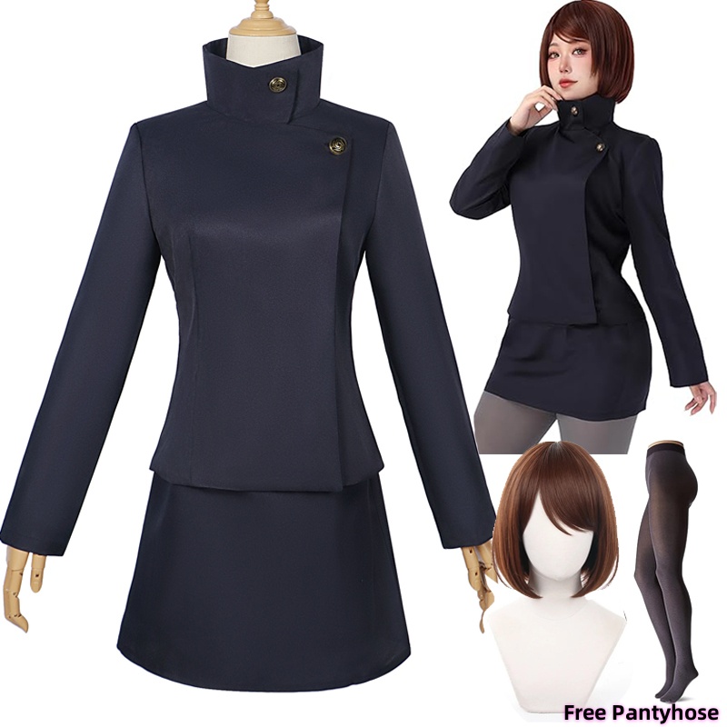 Costume de Cosplay Anime Jujutsu Kaisen Ieiri Shōko, vêtements pour jeu de rôle d'halloween, robes Ieiri Shōko, jupe uniforme de lycée