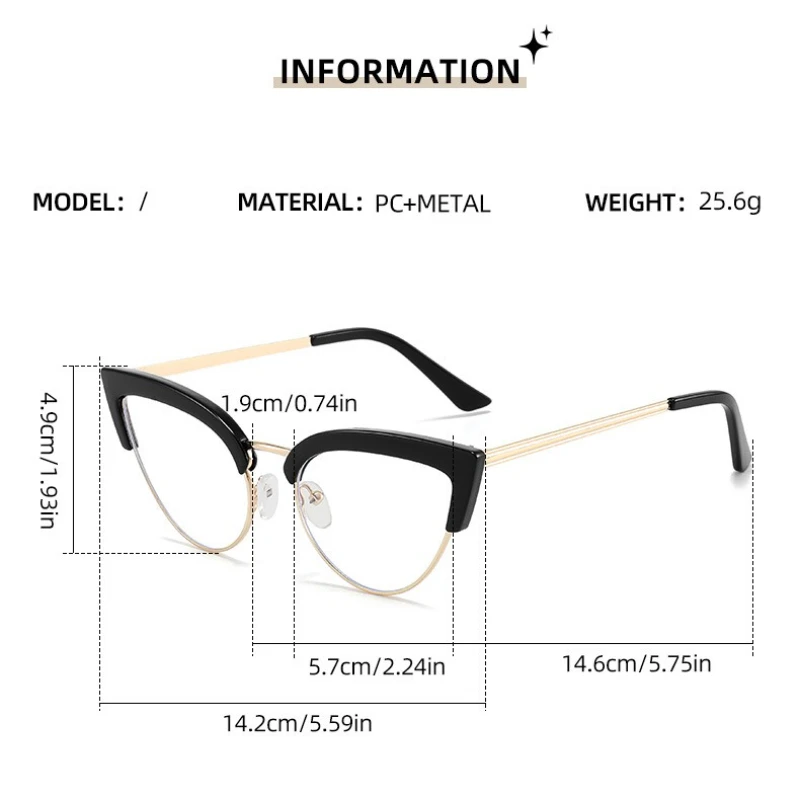 Lunettes de lecture œil de chat élégantes de luxe pour femmes, Protection des yeux HD, blocage de la lumière bleue, lunettes unisexes Ultra légères 0 à + 4.0
