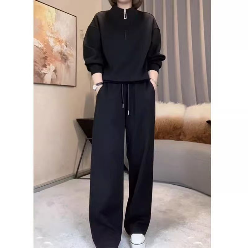 Ensemble de vêtements de sport à la mode pour femmes, sweat-shirt amincissant décontracté de couleur Pure, costume deux pièces printemps automne hiver, nouvelle collection