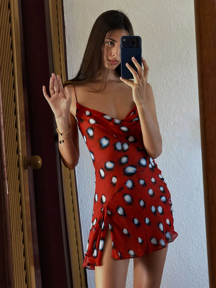 Robe chemise sexy imprimée avec écharpe détachable pour femme, col à revers, manches longues, boutonnée, mini-robe chic été 2026