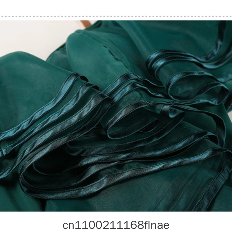 Robe de danse moderne MY758, robe de danse standard nationale, luxueuse, avec grand volant en forme de feuille de lotus, pour spectacle sur scène féminin