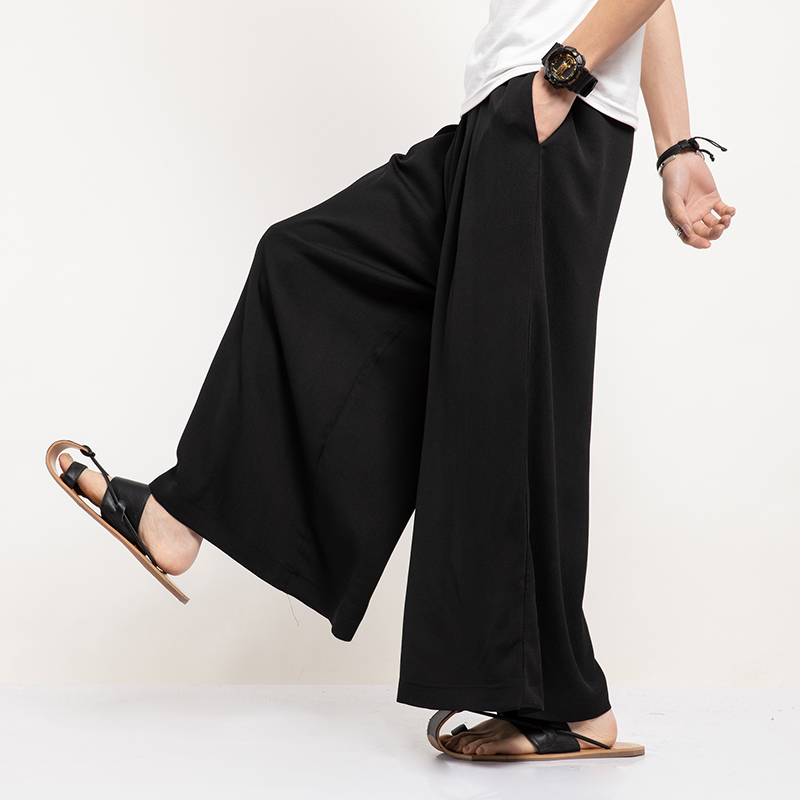 Pantalon Kimono Traditionnel Japonais pour Homme, Vêtement Asiatique, Bain, Décontracté, Style Japonais, Jambes Larges