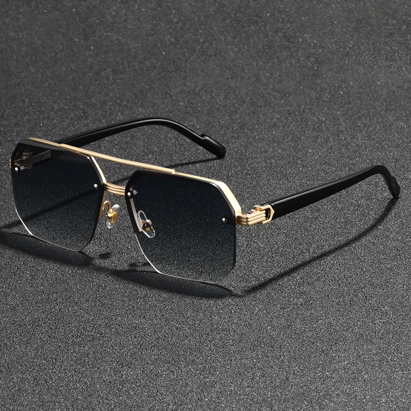 Lunettes de soleil classiques noires à grandes nuances carrées pour femmes et hommes, lunettes de soleil à la mode avec Protection Uv