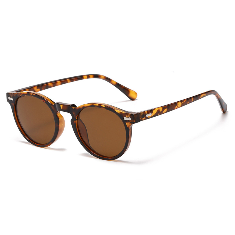 Lunettes de soleil rondes rétro pour hommes et femmes, petites lunettes de soleil polarisées à la mode pour hommes et femmes, nuances littéraires Vintage, lunettes de conduite