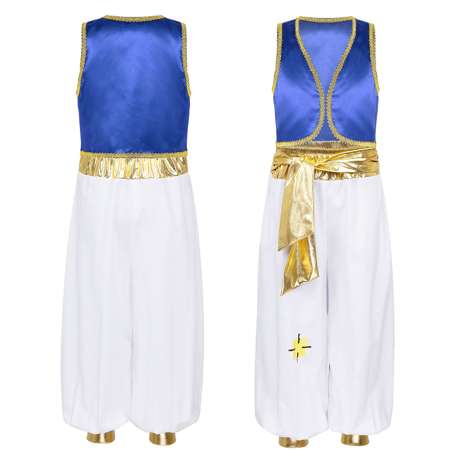 Costume de prince arabe pour garçons, gilet et pantalon, déguisement de personnage de jeu, elfe, pour Halloween, fête, carnaval